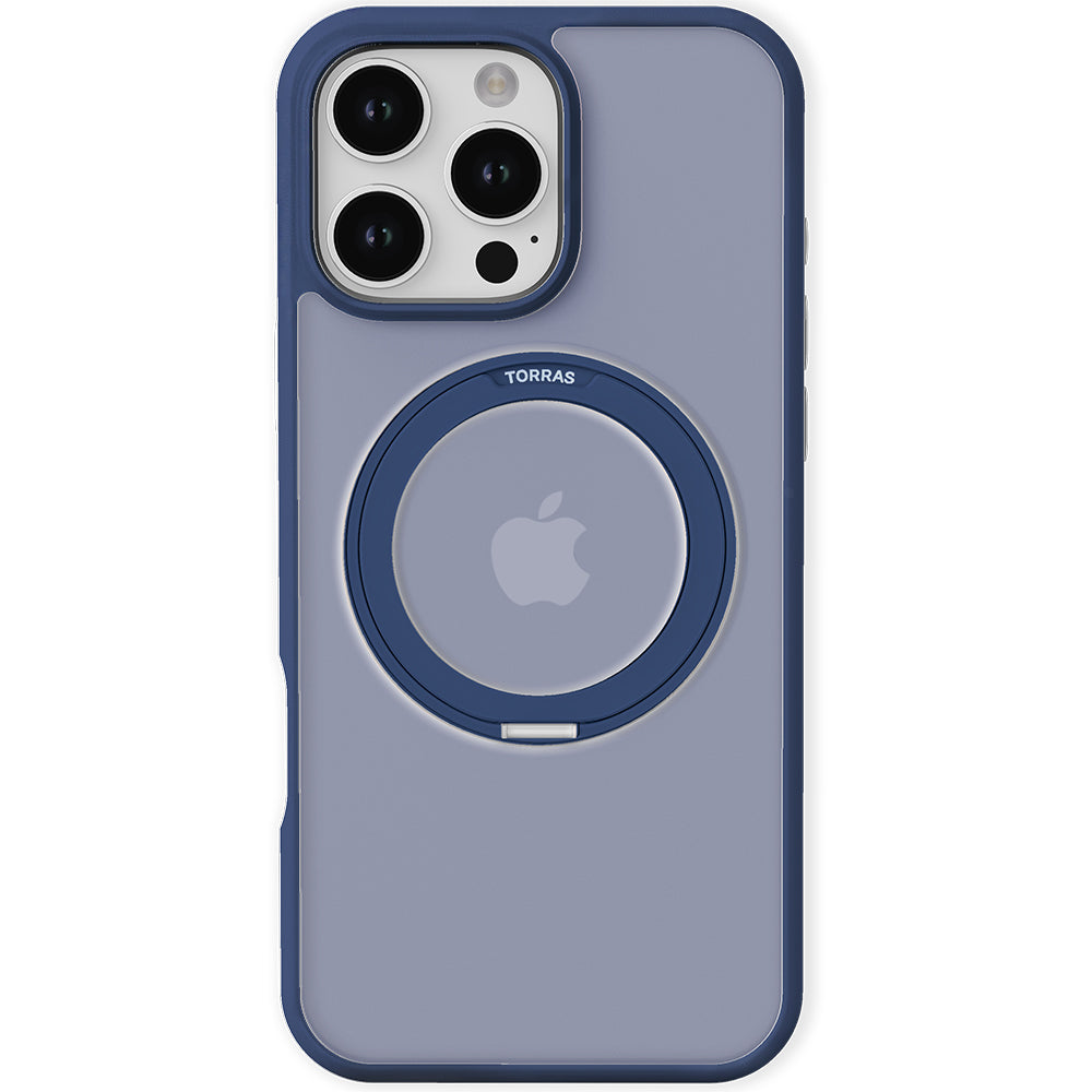 MagSafe cover til Apple iPhone 16 Pro, Torras, Ostand Pro, Marineblå
