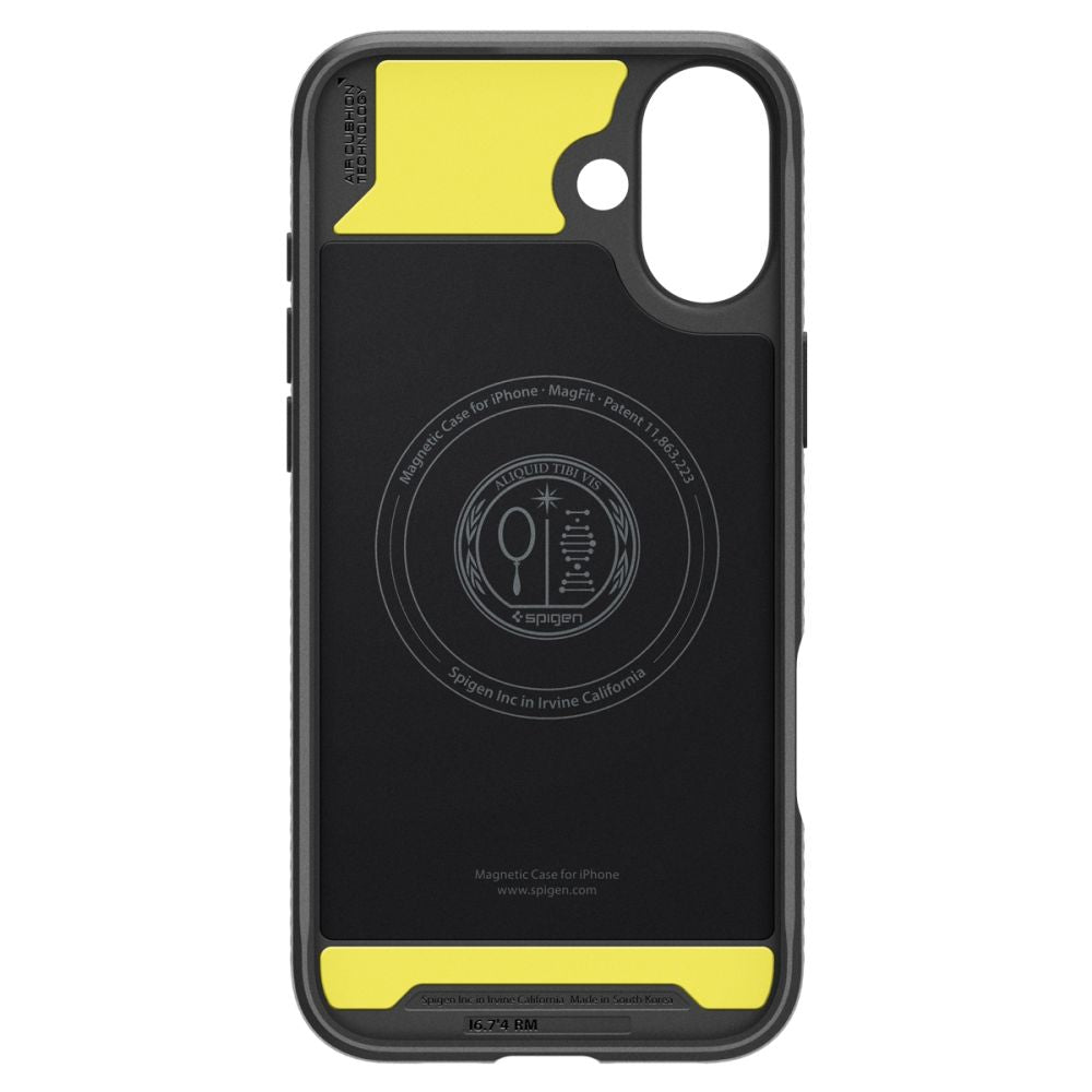 MagSafe cover til Apple iPhone 16, Spigen, Rugged Armor, Mat Sort