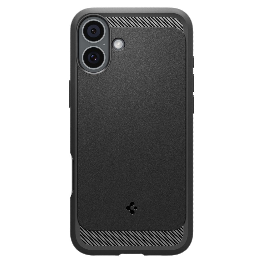 MagSafe cover til Apple iPhone 16, Spigen, Rugged Armor, Mat Sort