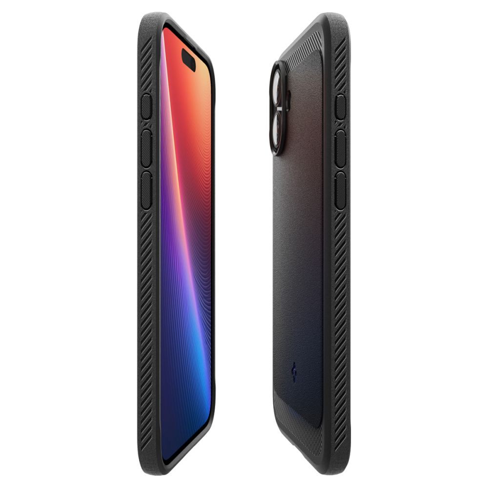MagSafe cover til Apple iPhone 16, Spigen, Rugged Armor, Mat Sort