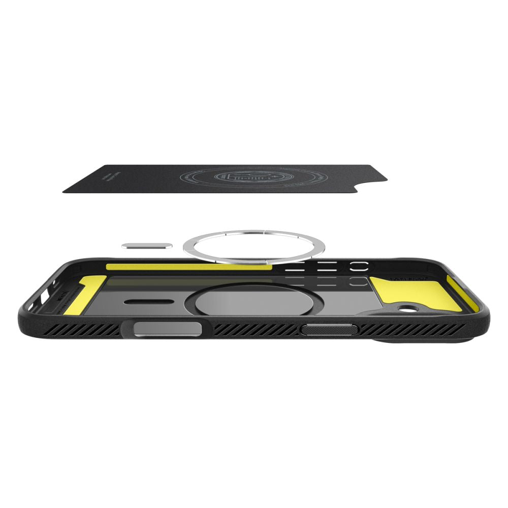 MagSafe cover til Apple iPhone 16, Spigen, Rugged Armor, Mat Sort