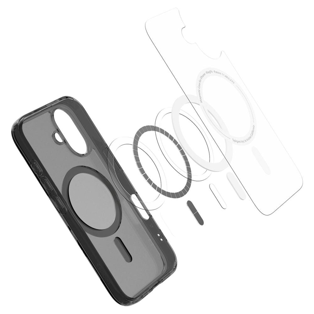 MagSafe cover til Apple iPhone 16, Spigen, Ultra Hybrid T, Satin Sort ACS09074