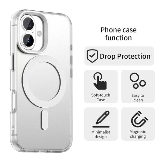 MagSafe-etui til Apple iPhone 16, Techsuit, CandyCase, Hvid