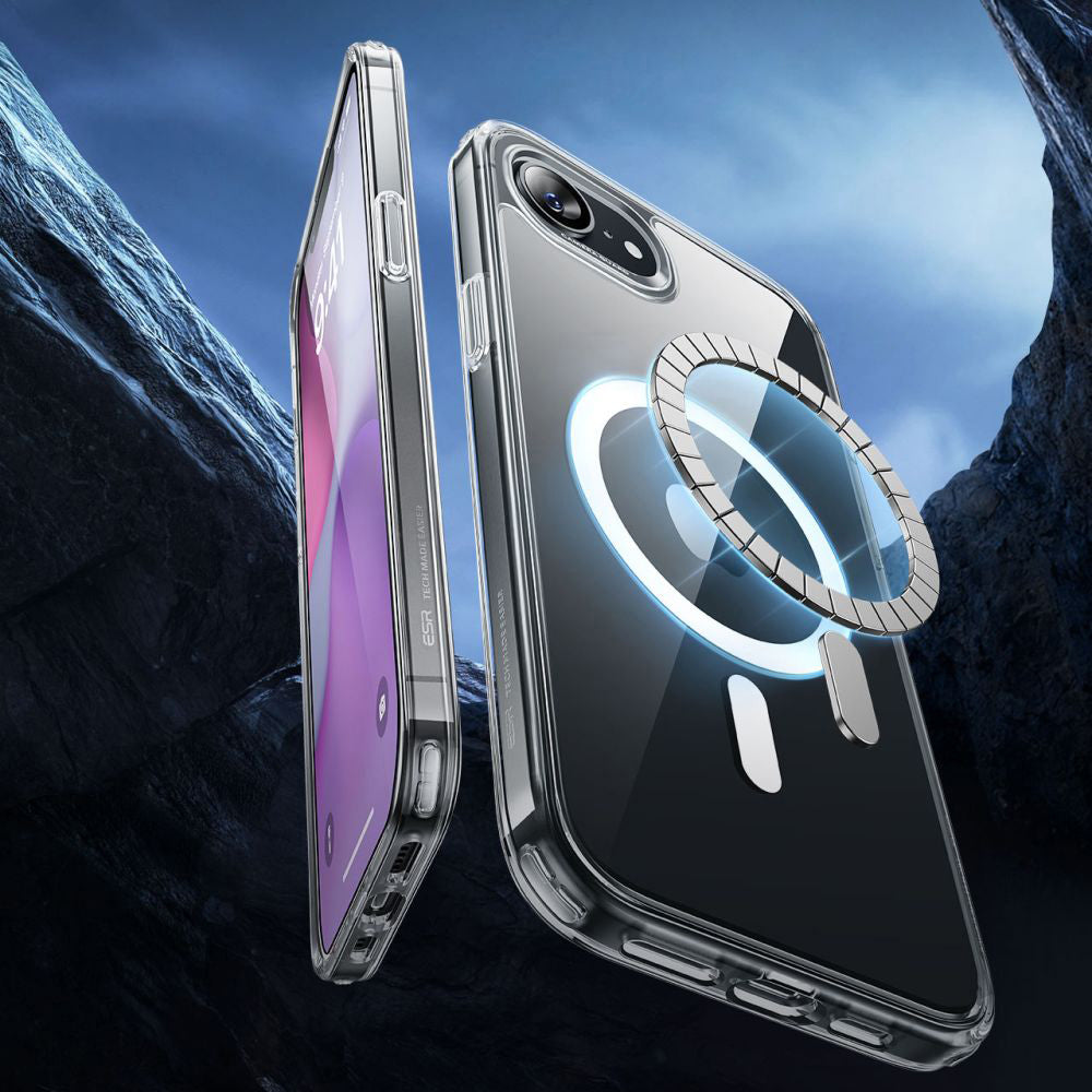 MagSafe cover til Apple iPhone 17e / 16e, ESR, Classic Hybrid, Gennemsigtig