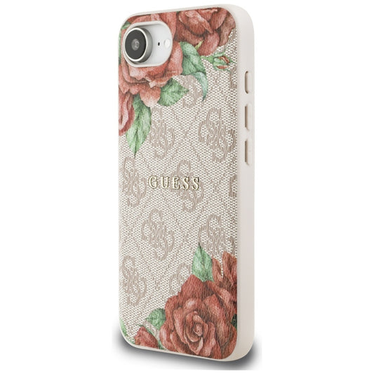 MagSafe cover til Apple iPhone 16e, Guess, 4G Flowers Print, Pink