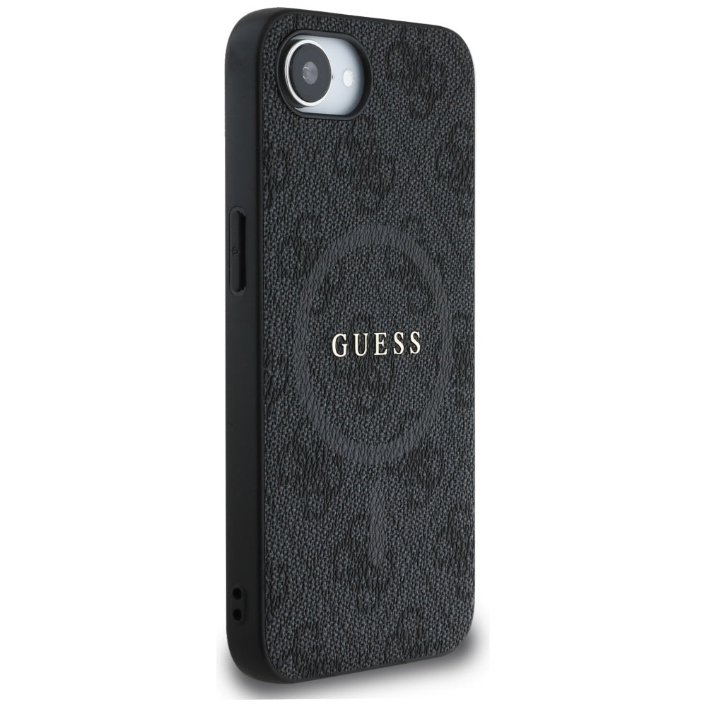 MagSafe cover til Apple iPhone 17e / 16e, Guess, 4G Ring Classic Logo, Sort