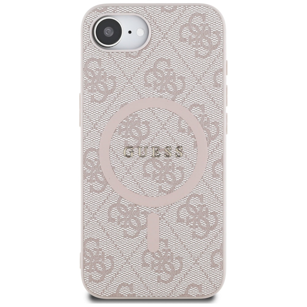 MagSafe cover til Apple iPhone 17e / 16e, Guess, 4G Ring Classic Logo, Pink