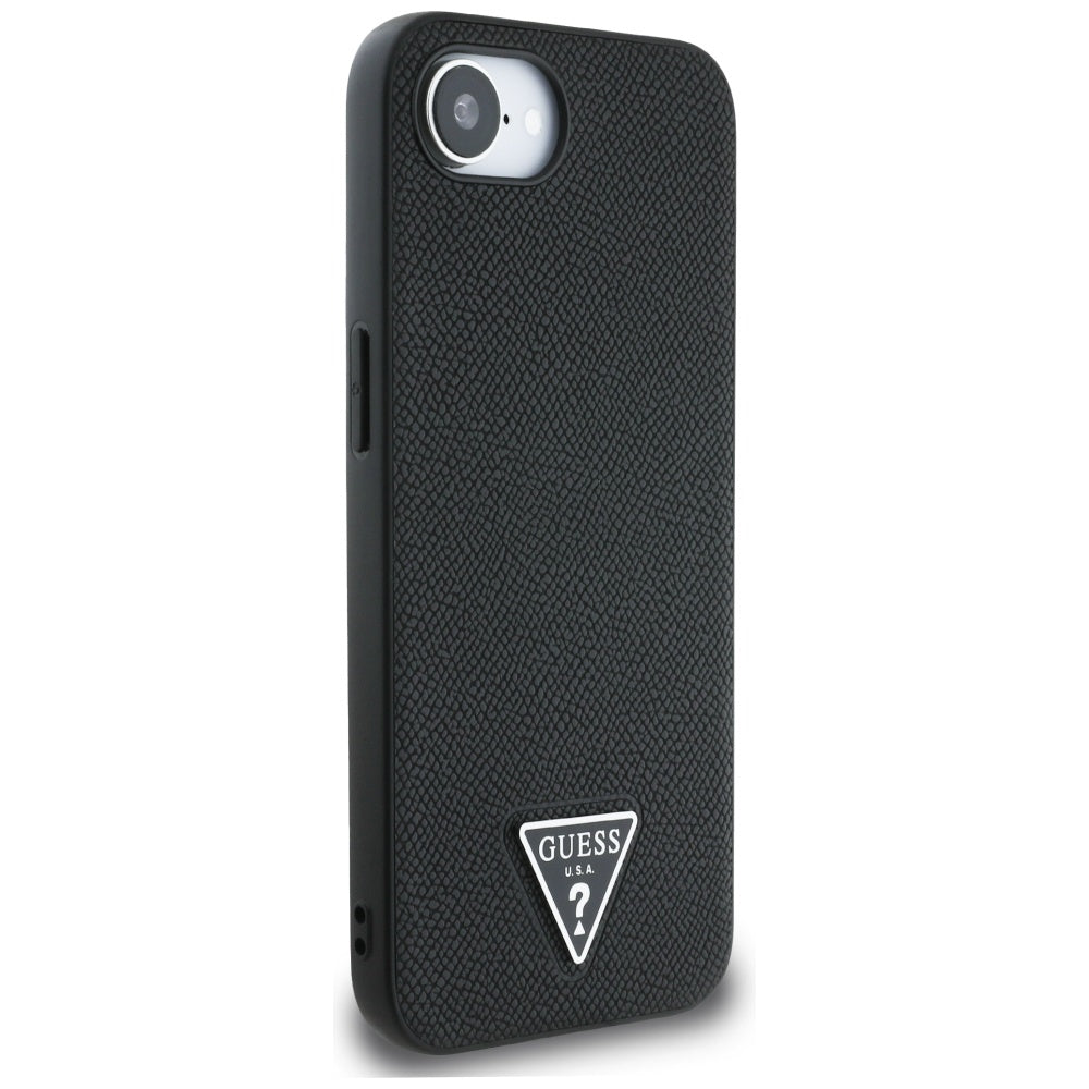 MagSafe cover til Apple iPhone 17e / 16e, Guess, Grained Triangle Logo, Sort