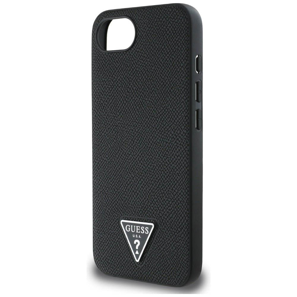 MagSafe cover til Apple iPhone 17e / 16e, Guess, Grained Triangle Logo, Sort