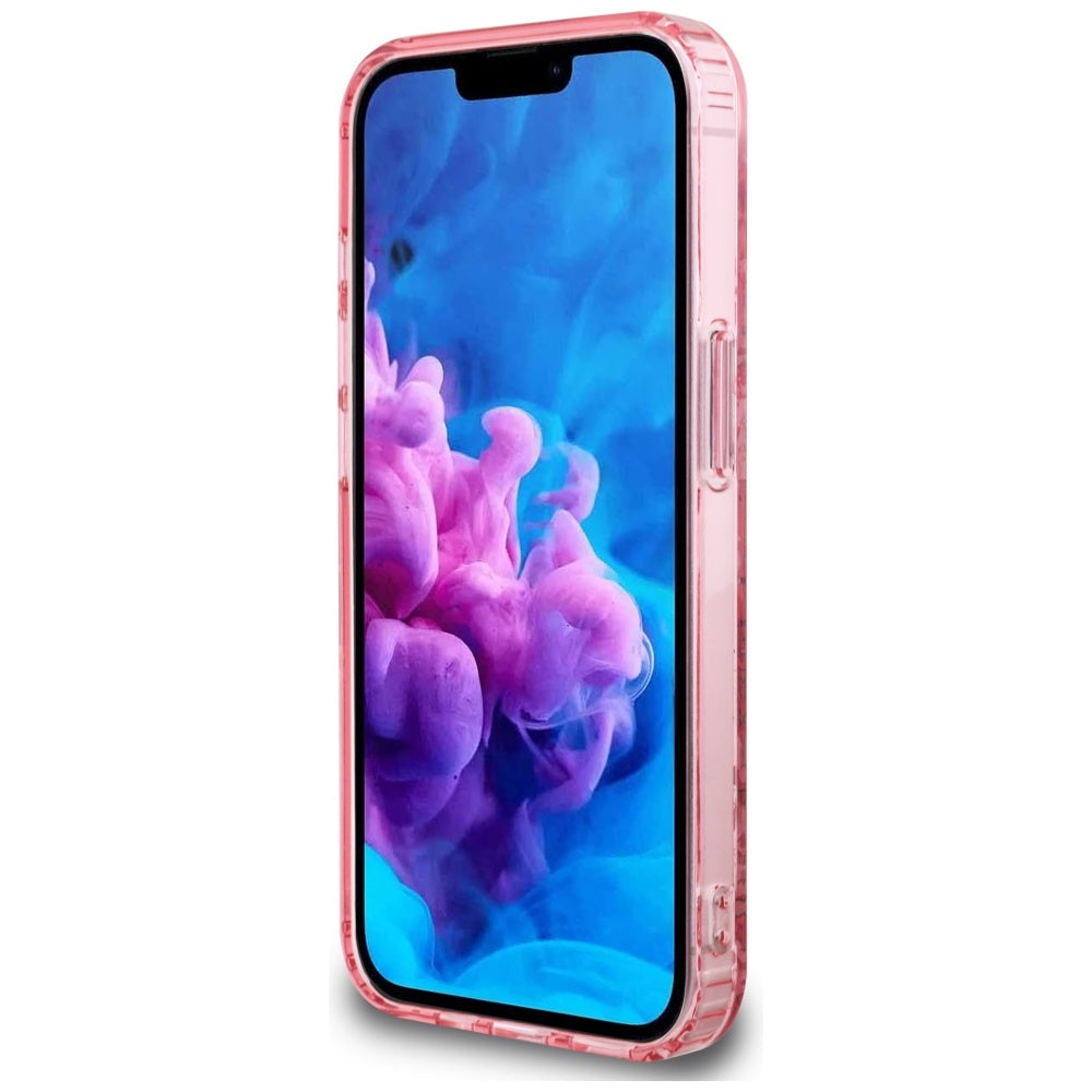 MagSafe cover til Apple iPhone 17e / 16e, Guess, IML Flowers, Pink