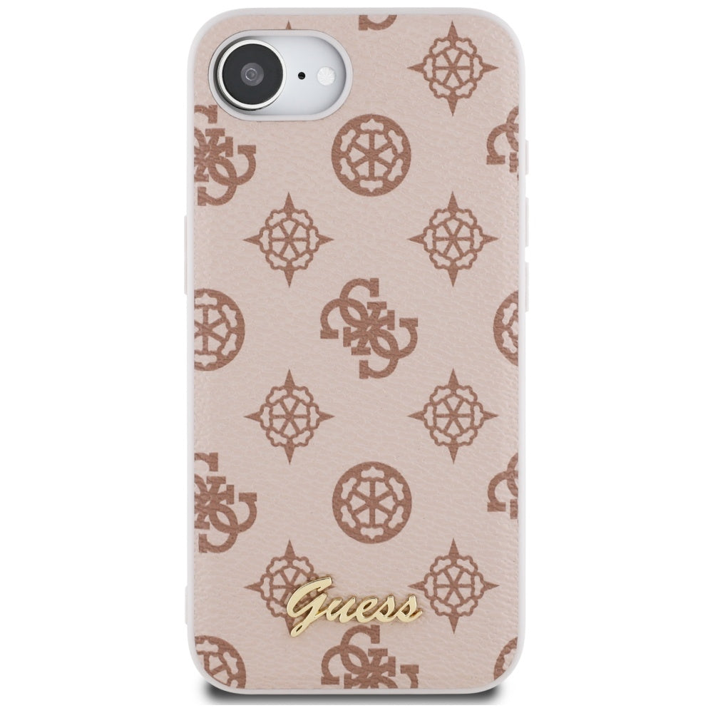 MagSafe cover til Apple iPhone 17e / 16e, Guess, Peony Script, Brun