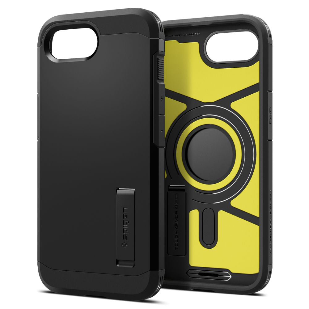 MagSafe cover til Apple iPhone 17e / 16e, Spigen, Tough Armor, Sort