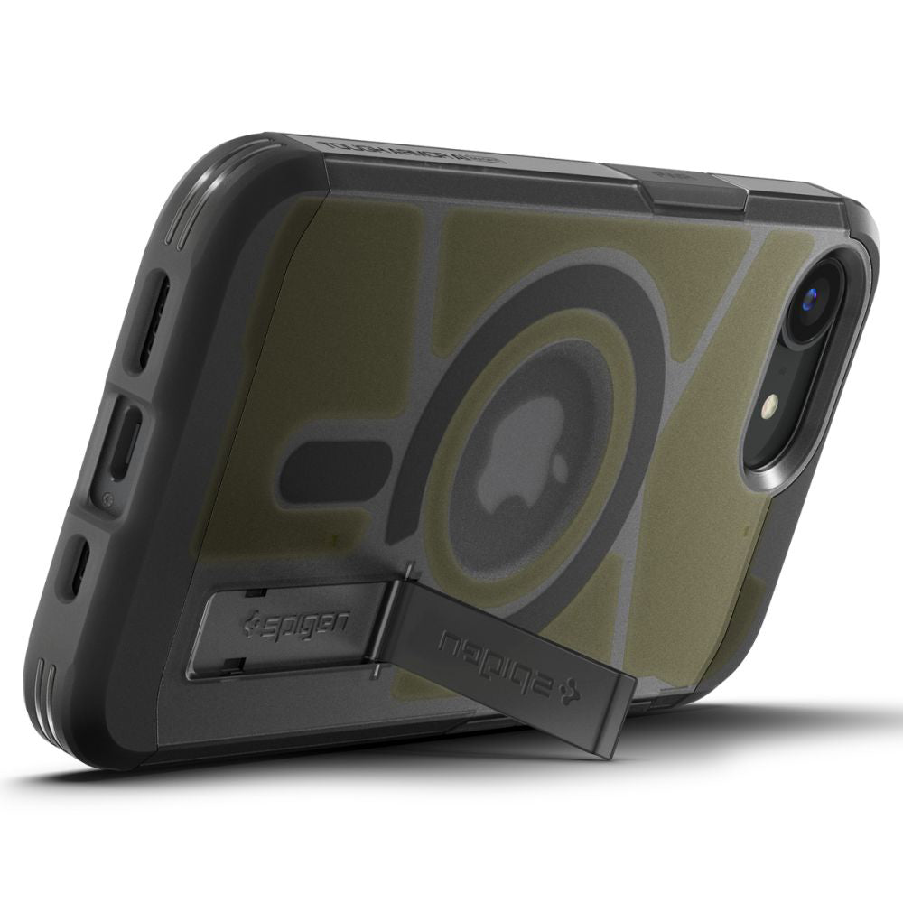 MagSafe cover til Apple iPhone 17e / 16e, Spigen, Tough Armor, Satin Sort