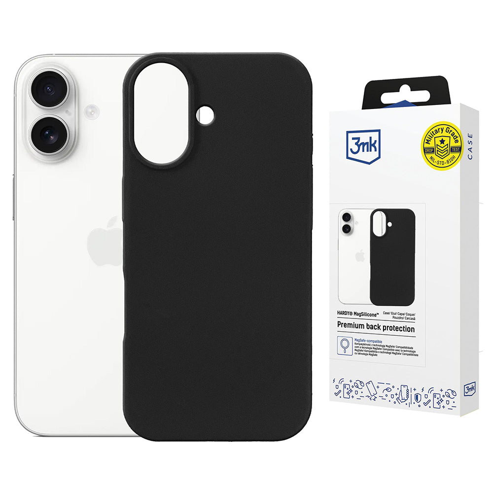 MagSafe cover til Apple iPhone 17, 3MK, Hardy, Sort