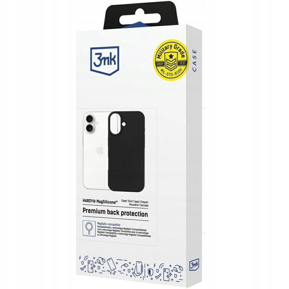 MagSafe cover til Apple iPhone 17, 3MK, Hardy, Sort