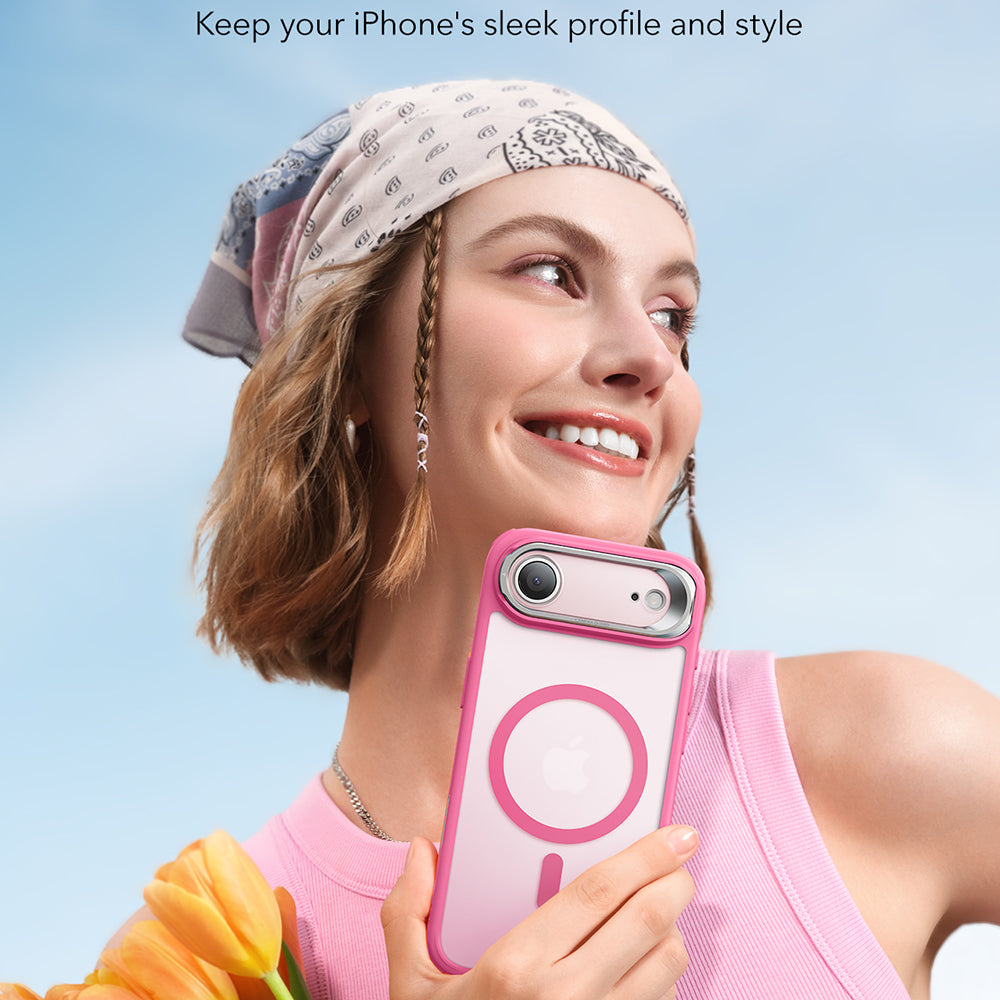 MagSafe cover til Apple iPhone 17 Air, ESR, Classic Hybrid Kickstand, Satinrosa