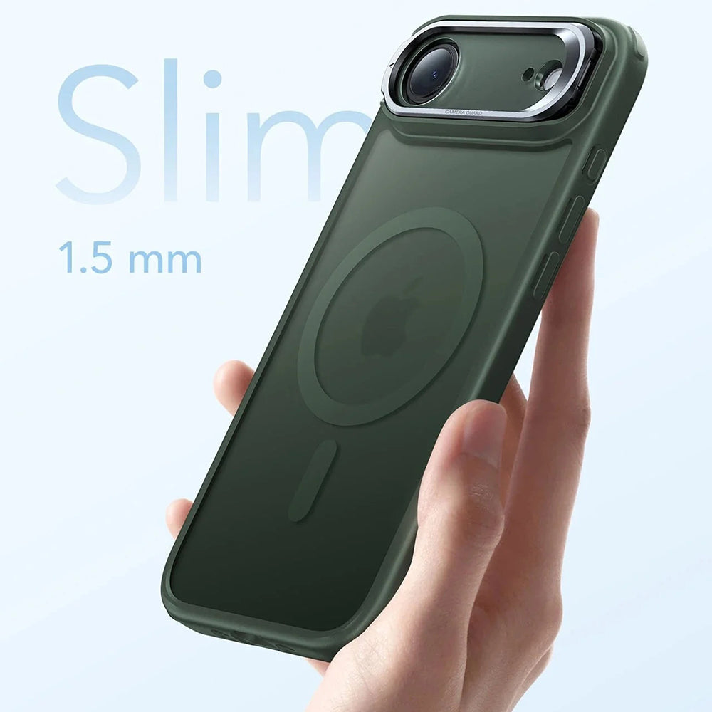 MagSafe cover til Apple iPhone 17 Air, ESR, Classic Hybrid Kickstand, Satineret Grøn