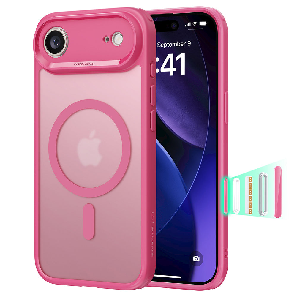 MagSafe cover til Apple iPhone 17 Air, ESR, Classic Hybrid, Satinrosa