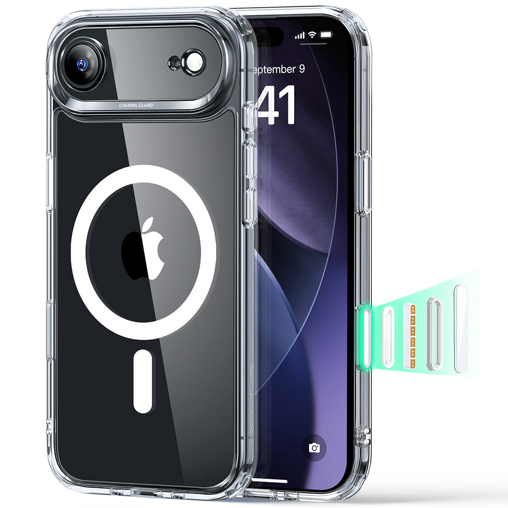 MagSafe cover til Apple iPhone 17 Air, ESR, Classic Hybrid, Transparent