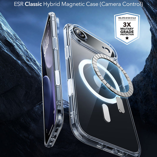 MagSafe cover til Apple iPhone 17 Air, ESR, Classic Hybrid, Transparent