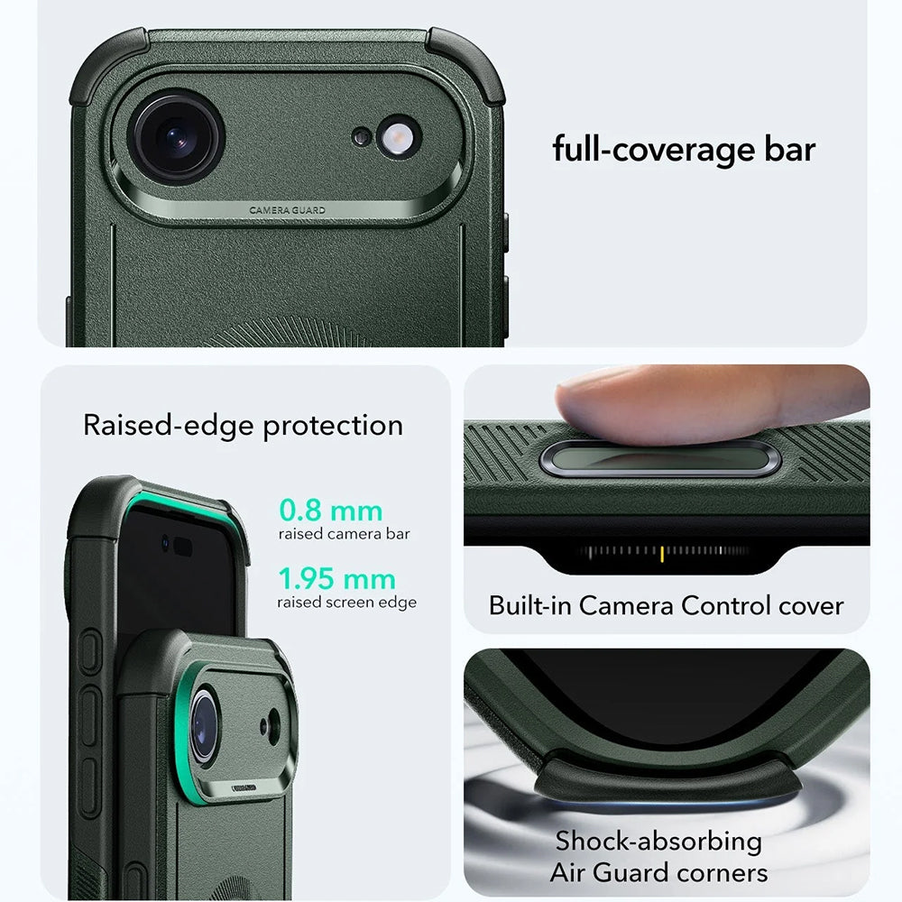 MagSafe cover til Apple iPhone 17 Air, ESR, Cyber, Grøn