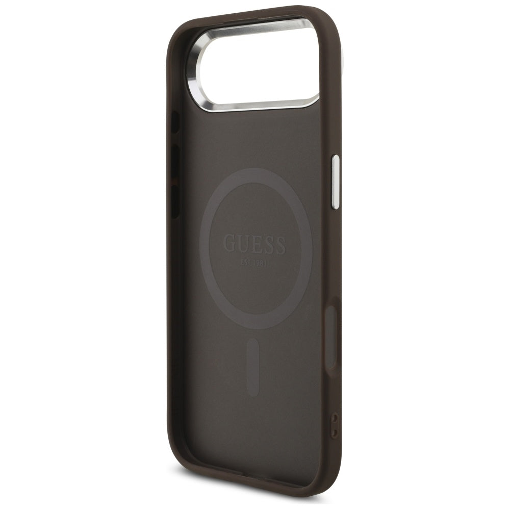 MagSafe cover til Apple iPhone 17 Air, Guess, 4G Classic Logo, Brun