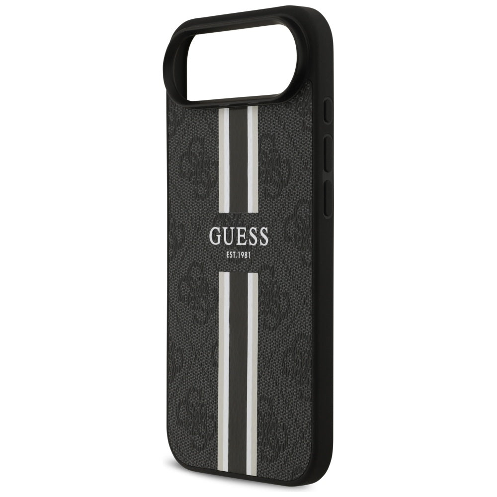 MagSafe cover til Apple iPhone 17 Air, Guess, 4G Printed Stripes, Sort