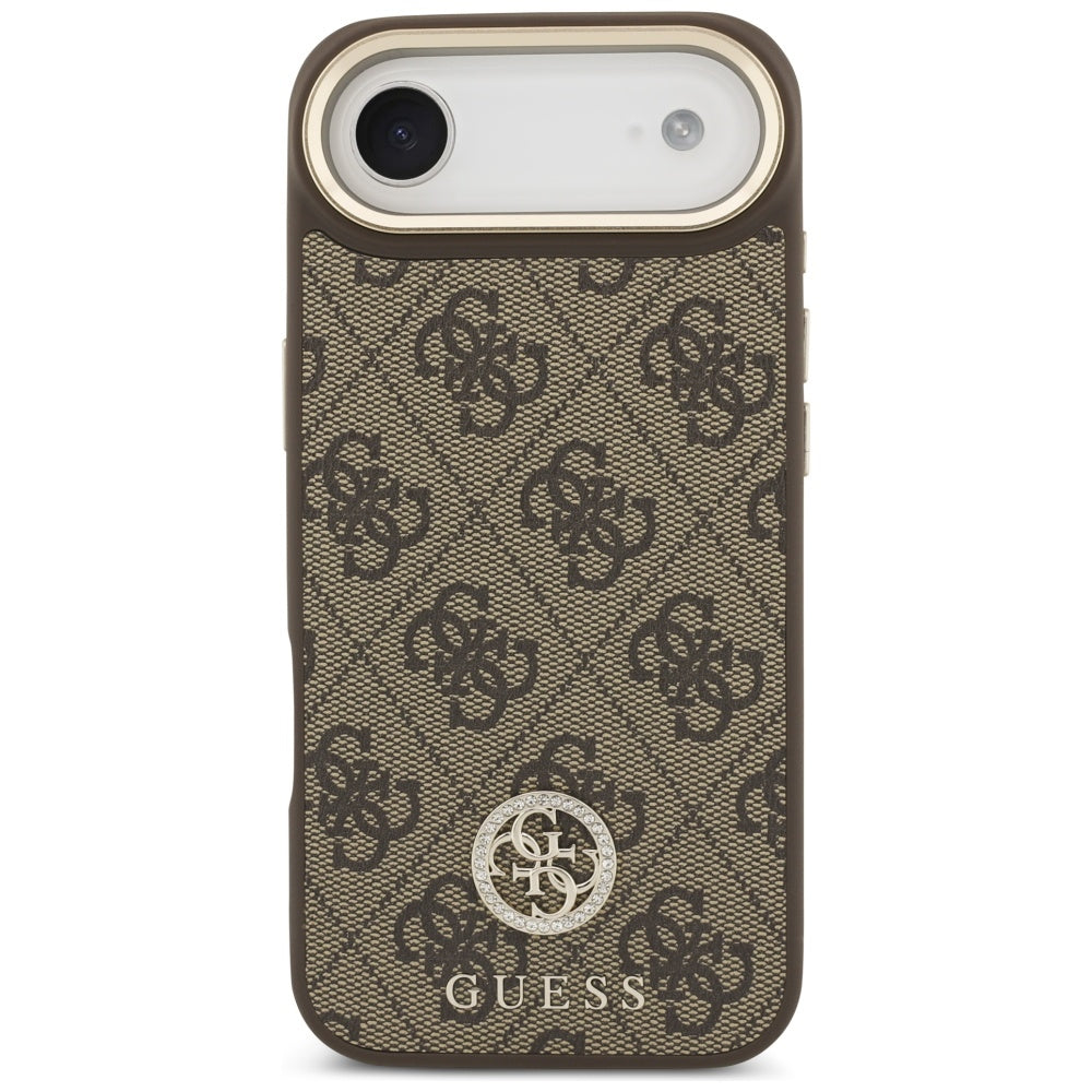 MagSafe cover til Apple iPhone 17 Air, Guess, 4G Strass Logo, Brun