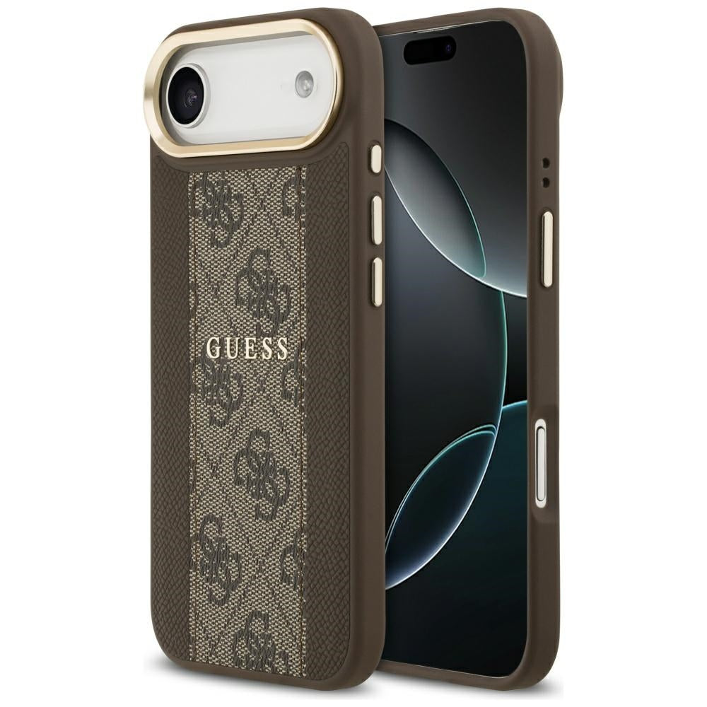 MagSafe cover til Apple iPhone 17 Air, Guess, 4G Stripe, Brun