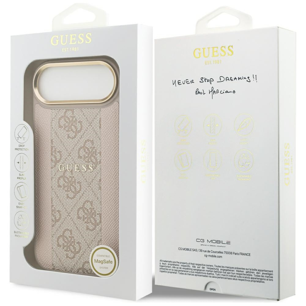 MagSafe cover til Apple iPhone 17 Air, Guess, 4G Stripe, Pink