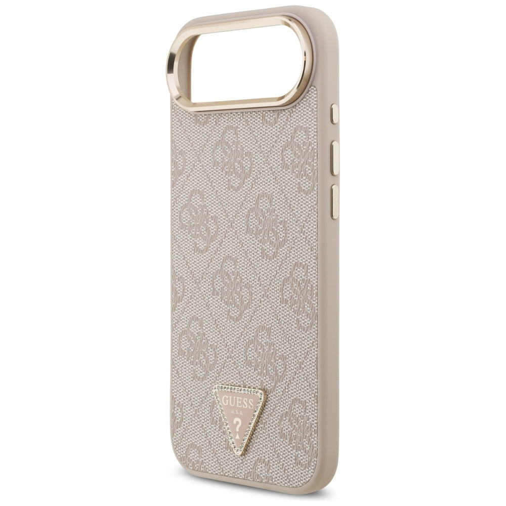 MagSafe cover til Apple iPhone 17 Air, Guess, 4G Triangle Logo, Gylden Rosa