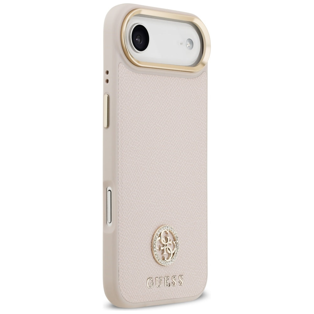 MagSafe cover til Apple iPhone 17 Air, Guess, Grained Strass Logo, Pink