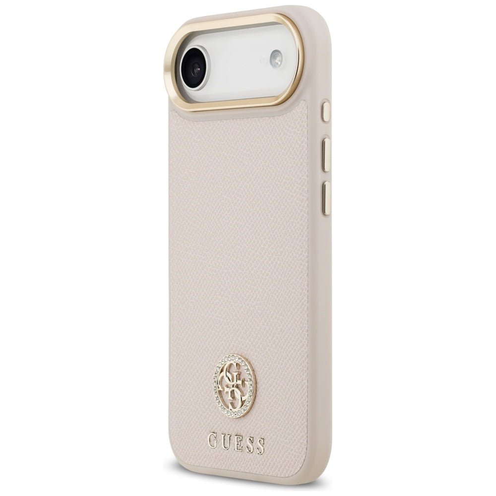 MagSafe cover til Apple iPhone 17 Air, Guess, Grained Strass Logo, Pink