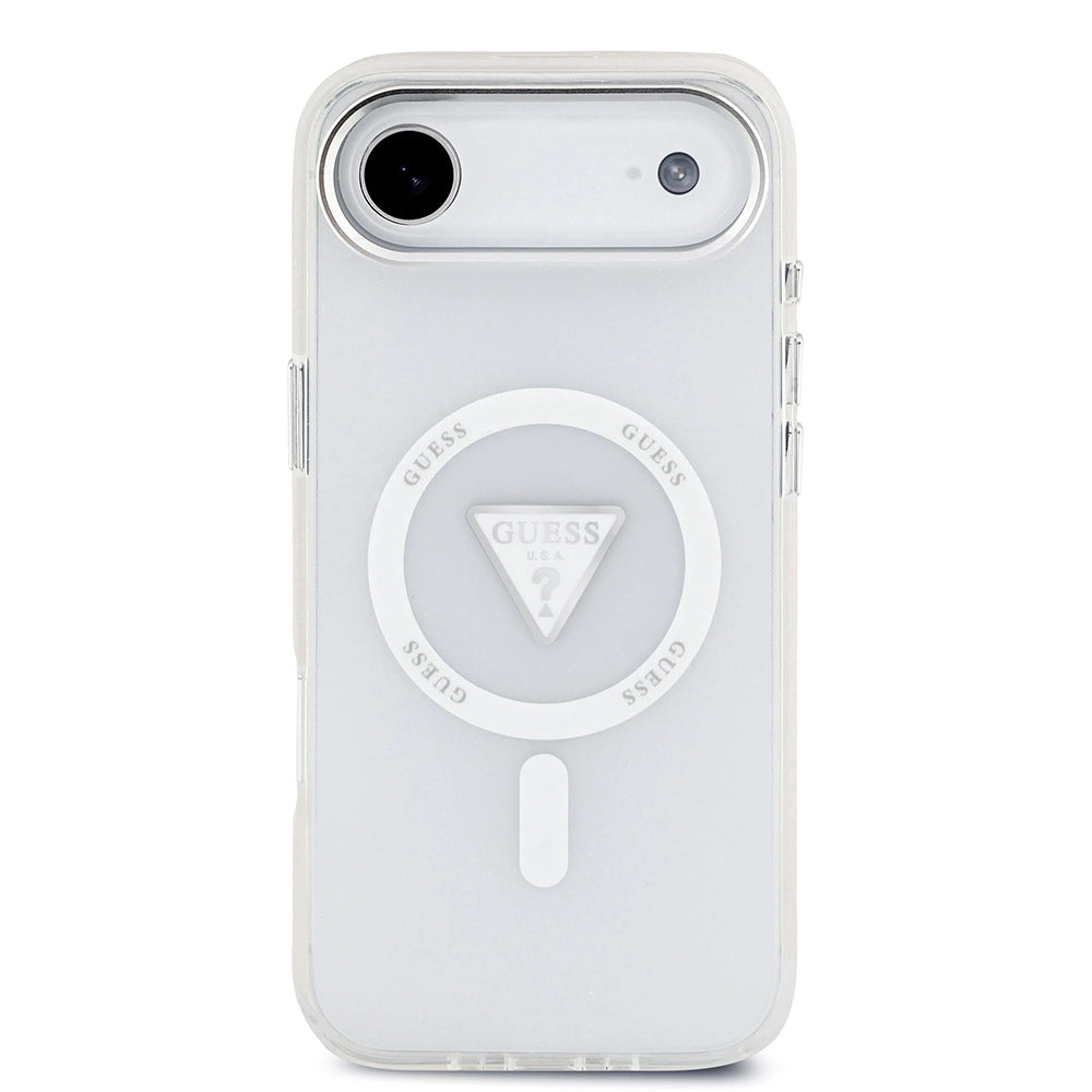 MagSafe cover til Apple iPhone 17 Air, Guess, IML Gradient Triangle Logo, Transparent