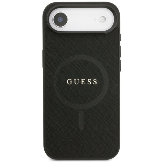 MagSafe cover til Apple iPhone 17 Air, Guess, Saffiano Classic Logo, Sort