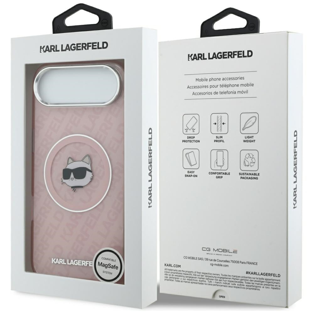 MagSafe cover til Apple iPhone 17 Air, Karl Lagerfeld, IML Choupette's Head, Pink