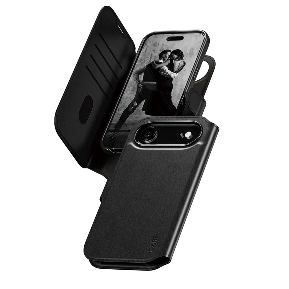 MagSafe cover til Apple iPhone 17 Air, PanzerGlass, Care Feature Tango Two-in-One, Sort