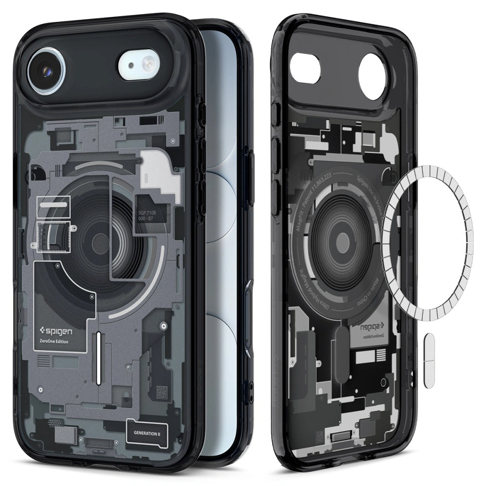 MagSafe cover til Apple iPhone 17 Air, Spigen, Ultra Hybrid Zero One, Sort ACS10320