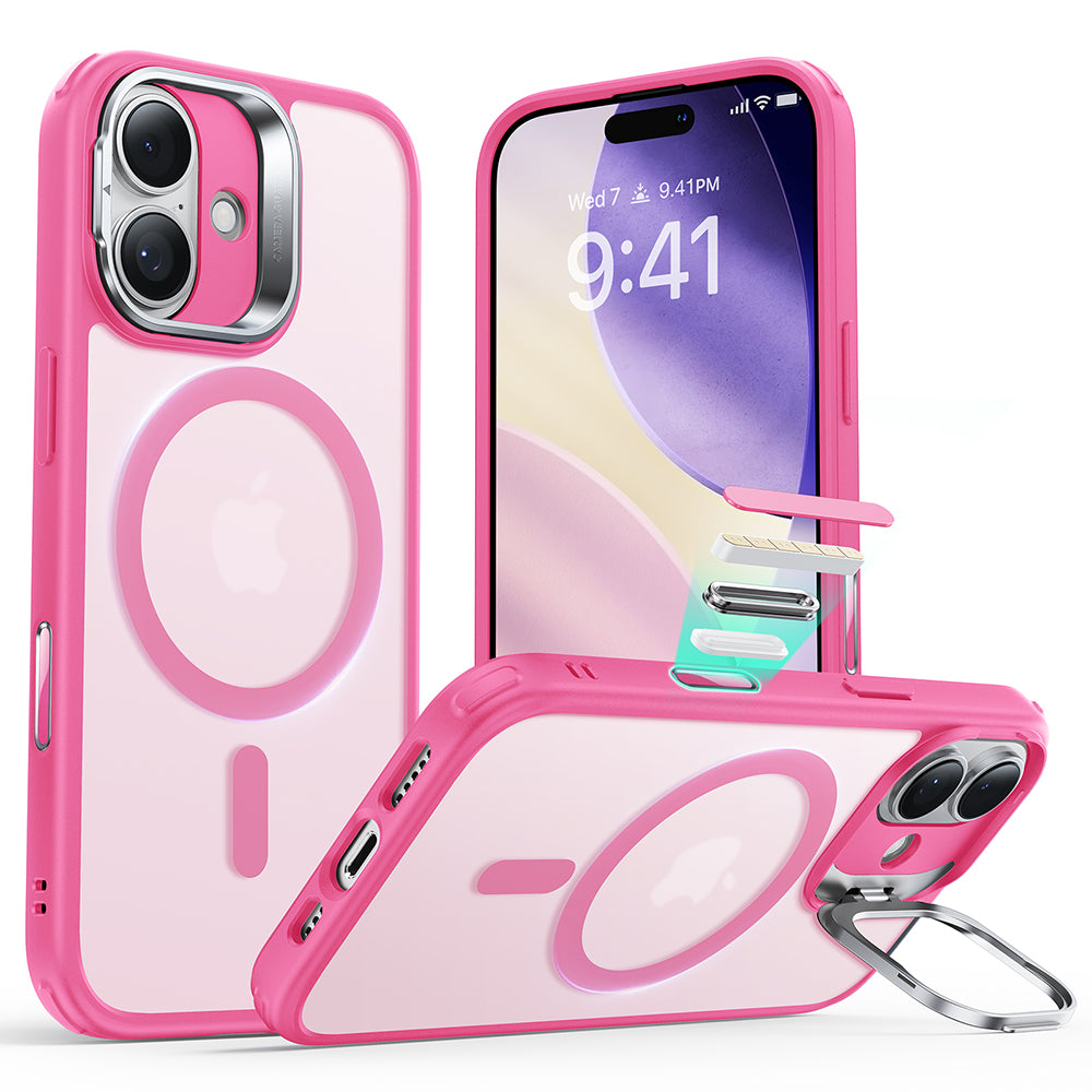 MagSafe cover til Apple iPhone 17, ESR, Classic Hybrid Kickstand, Satinrosa