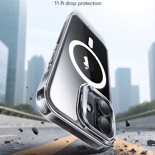 MagSafe cover til Apple iPhone 17, ESR, Classic Hybrid Kickstand, Transparent