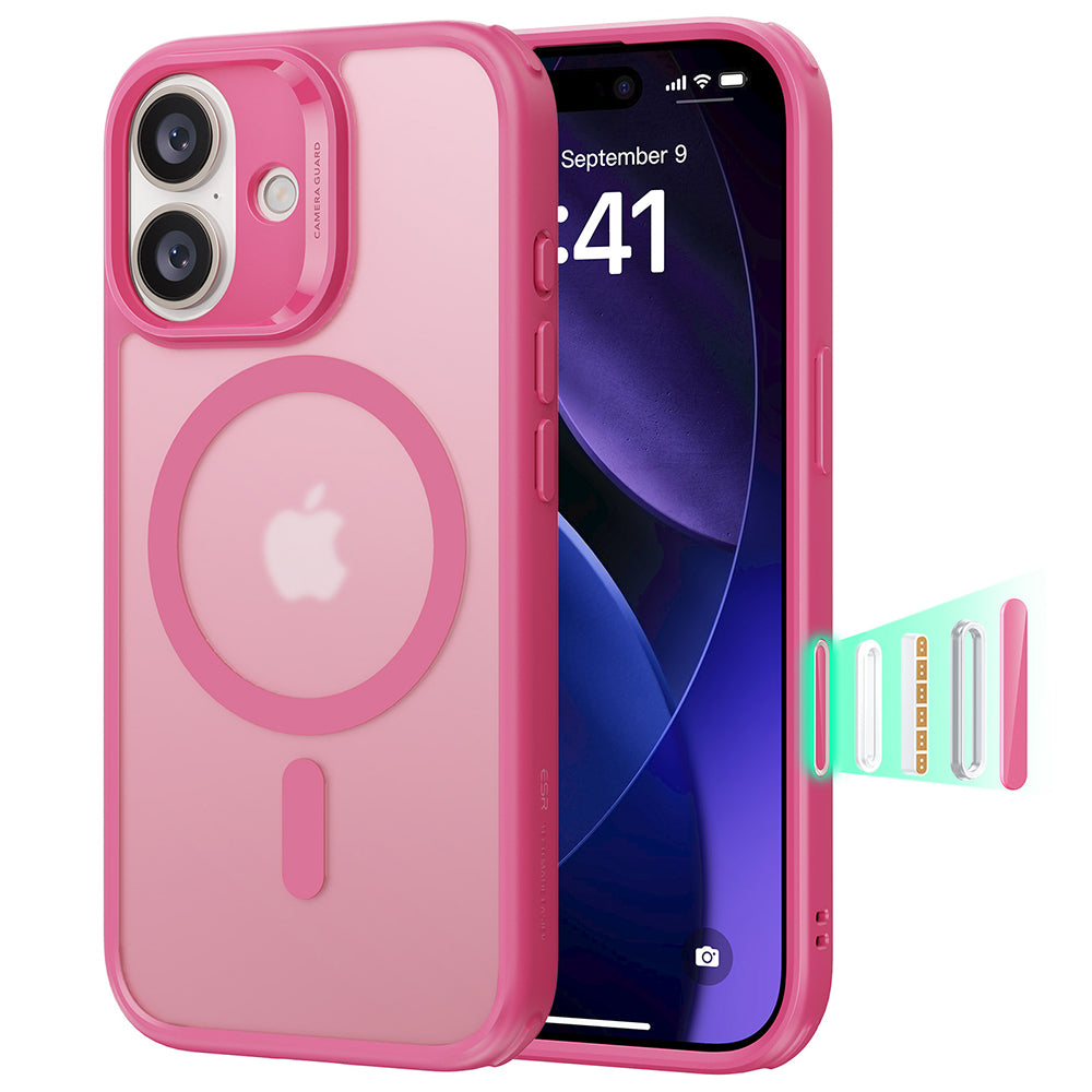 MagSafe cover til Apple iPhone 17, ESR, Classic Hybrid, Satinrosa