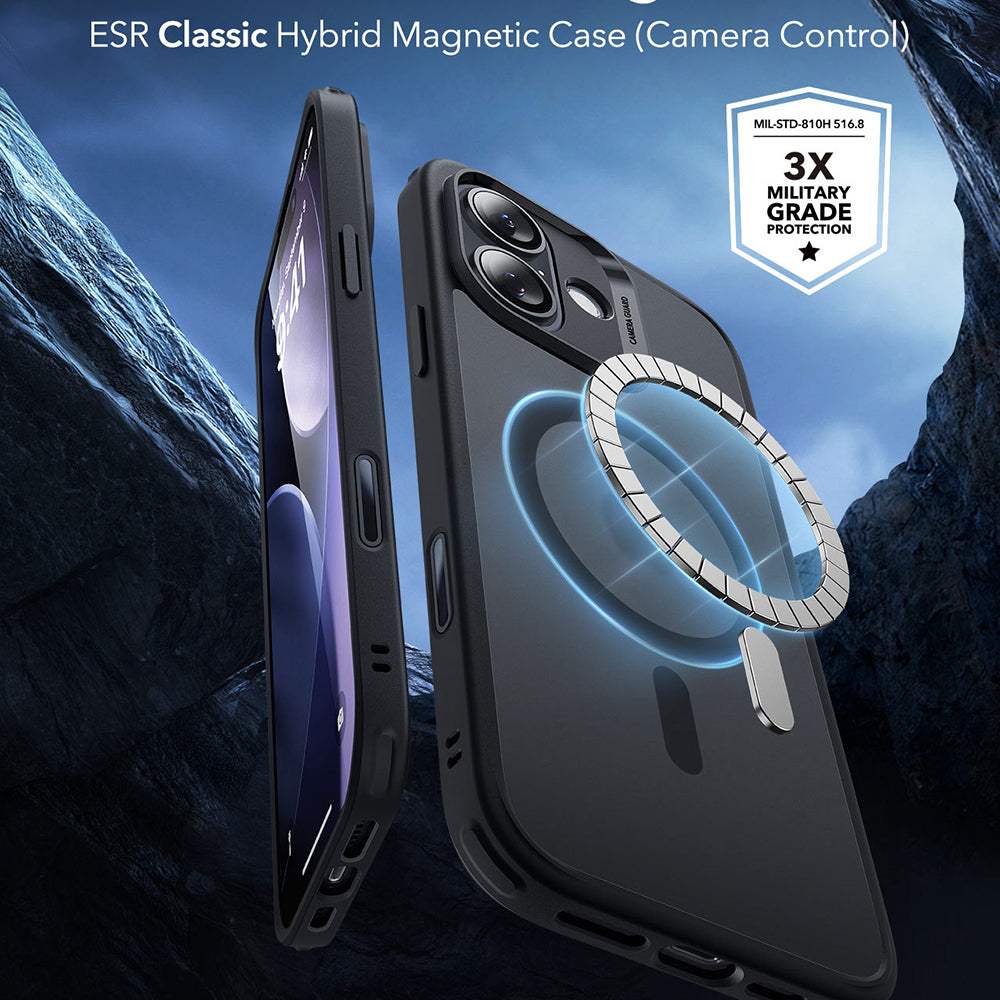 MagSafe cover til Apple iPhone 17, ESR, Classic Hybrid, Satin Sort