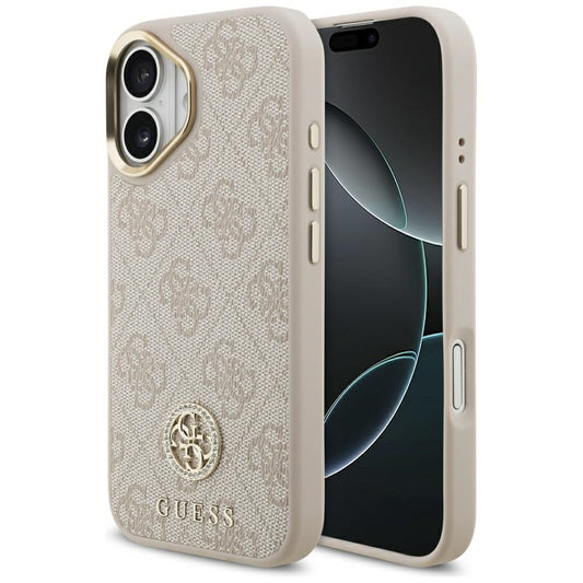 MagSafe cover til Apple iPhone 17, Guess, 4G Strass Logo, Pink