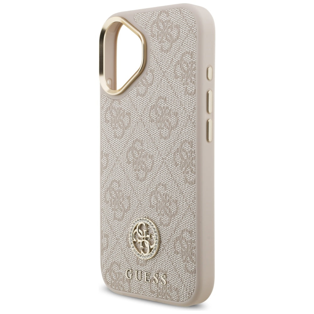 MagSafe cover til Apple iPhone 17, Guess, 4G Strass Logo, Pink