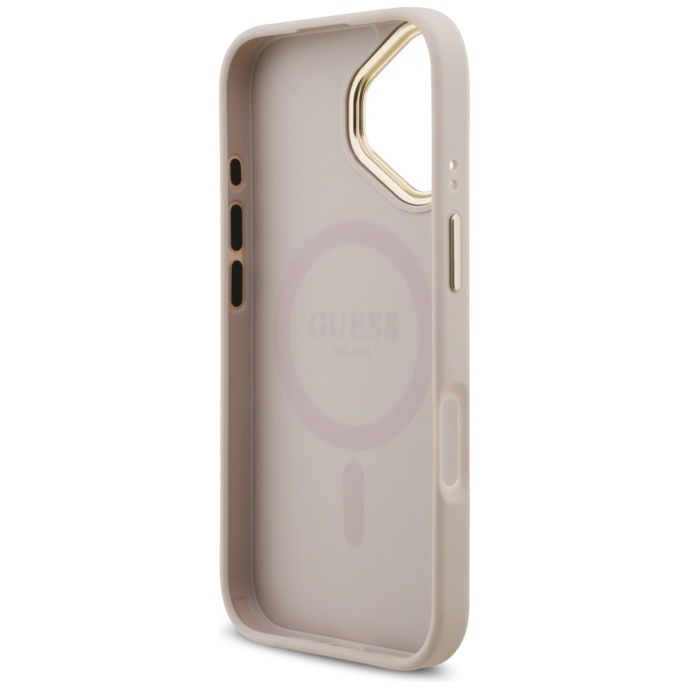 MagSafe cover til Apple iPhone 17, Guess, 4G Strass Logo, Pink