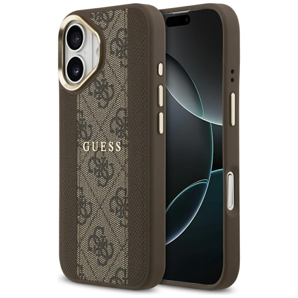 MagSafe cover til Apple iPhone 17, Guess, 4G Stripe, Brun