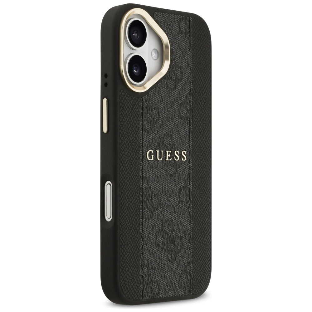 MagSafe cover til Apple iPhone 17, Guess, 4G Stripe, Sort
