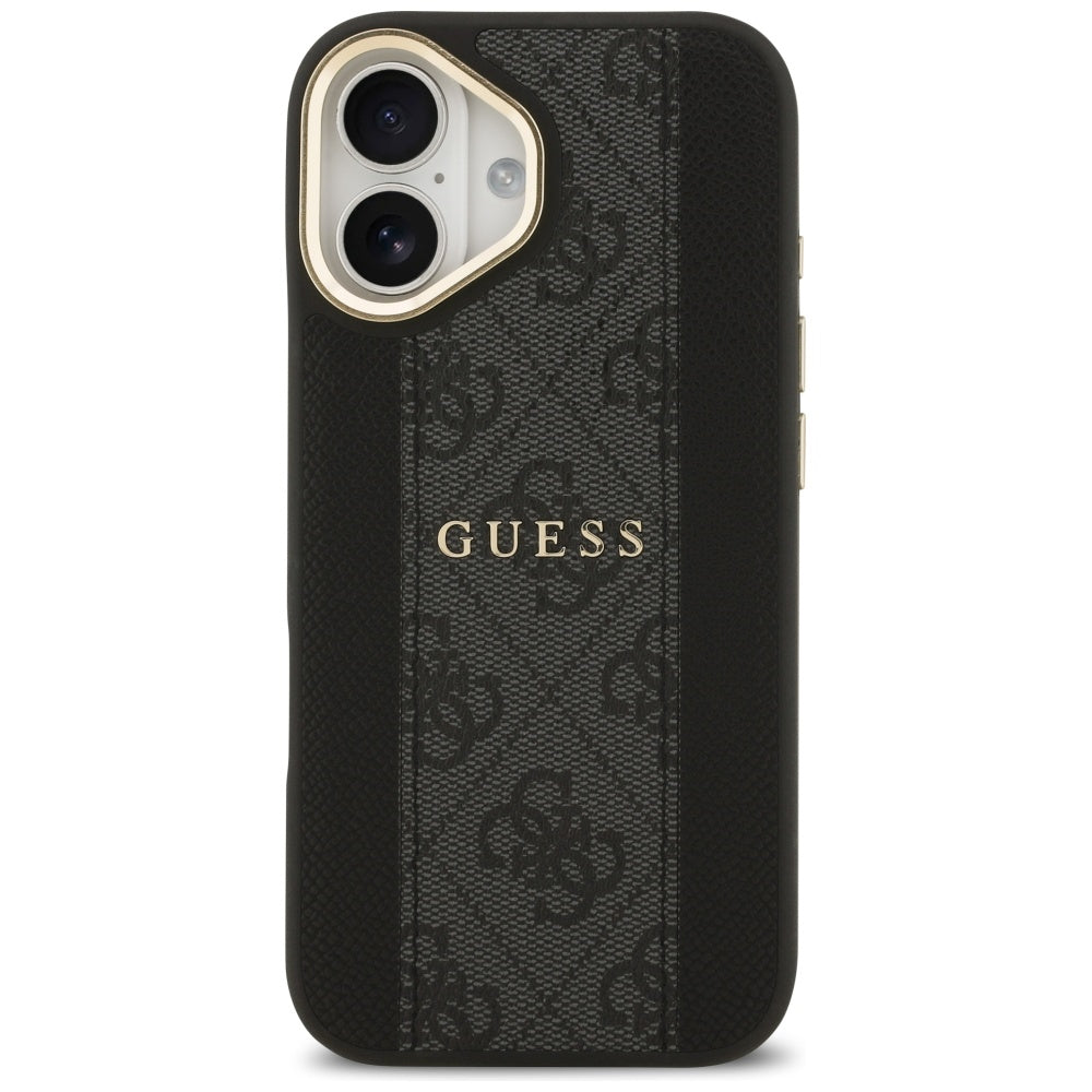 MagSafe cover til Apple iPhone 17, Guess, 4G Stripe, Sort