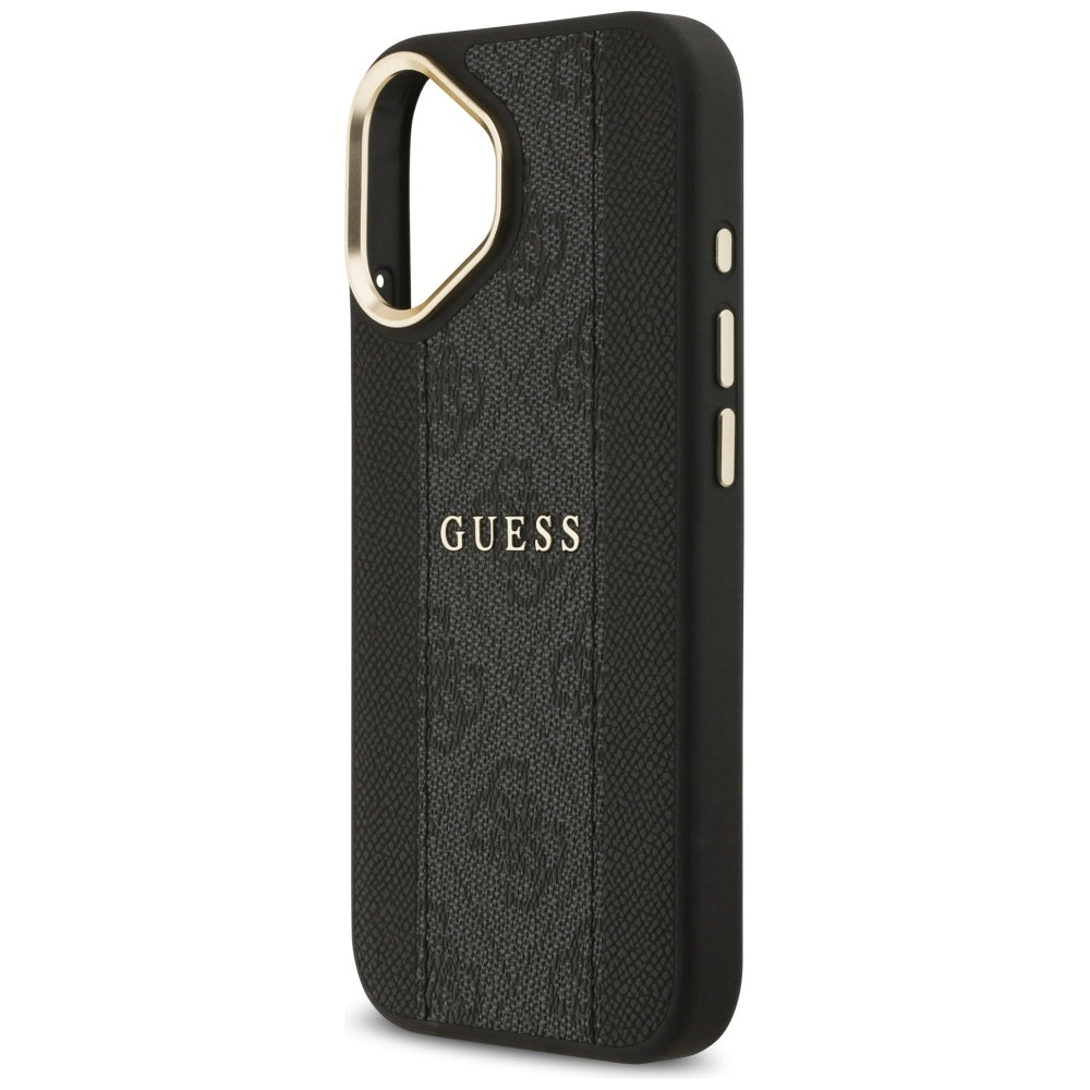 MagSafe cover til Apple iPhone 17, Guess, 4G Stripe, Sort