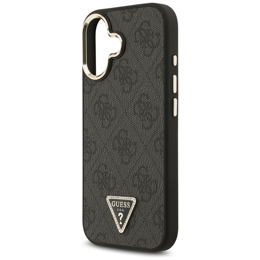 MagSafe cover til Apple iPhone 17, Guess, 4G Triangle Diamond Logo, Sort